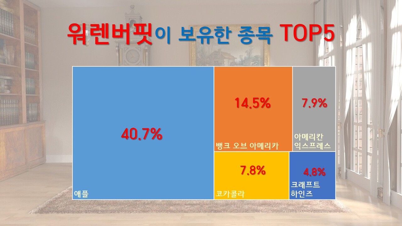 워렌버핏이 보유한 포트폴리오 TOP 5